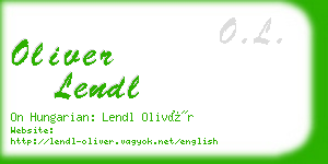 oliver lendl business card